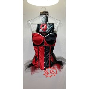 Harley Quinn Lingerie Costume Like New!